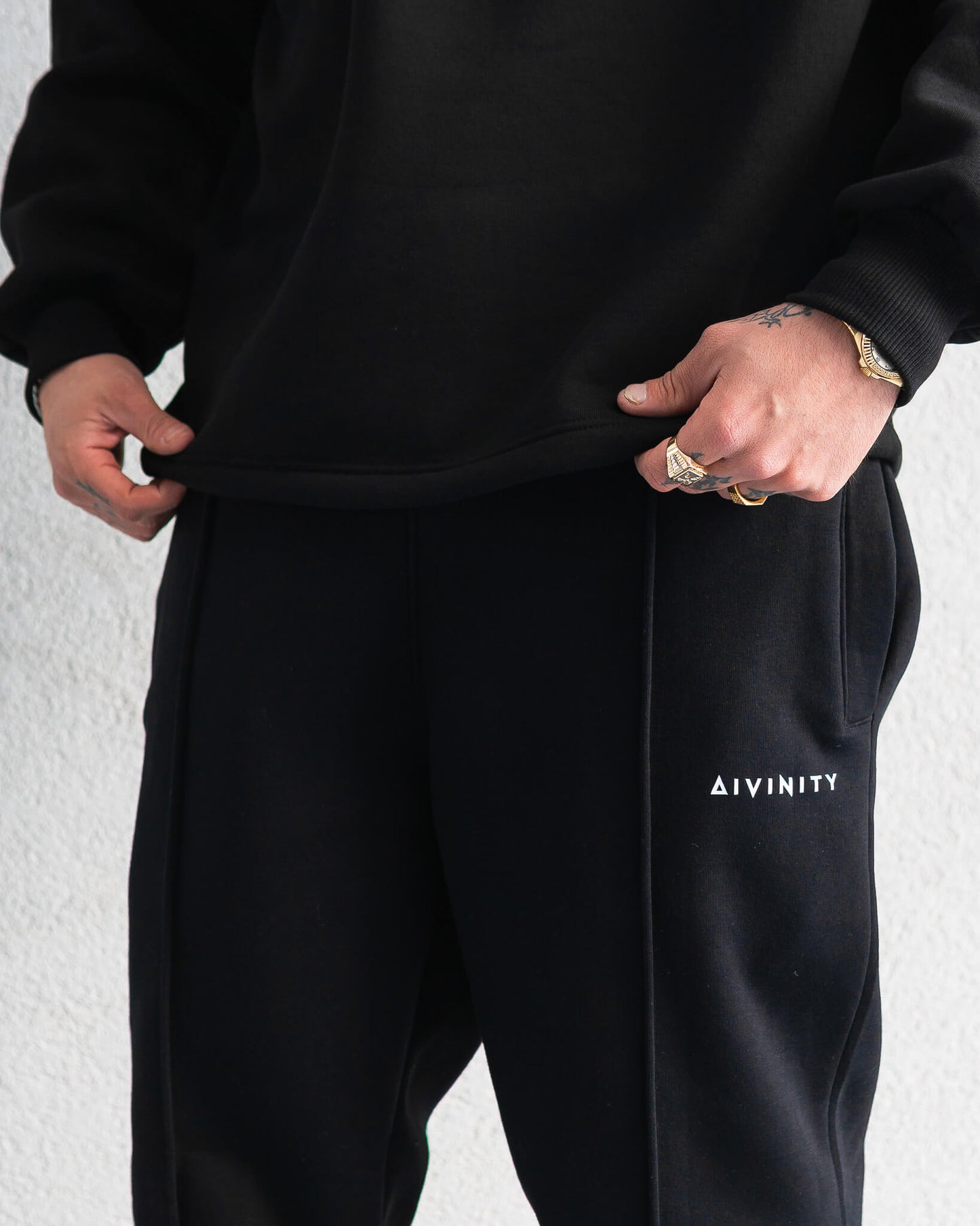 Classic Half-Zip Hoodie Black