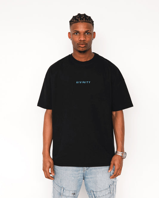 Greetings T-Shirt Black/Blue