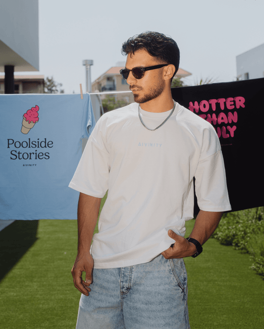 Greetings T-Shirt White/Blue SS25