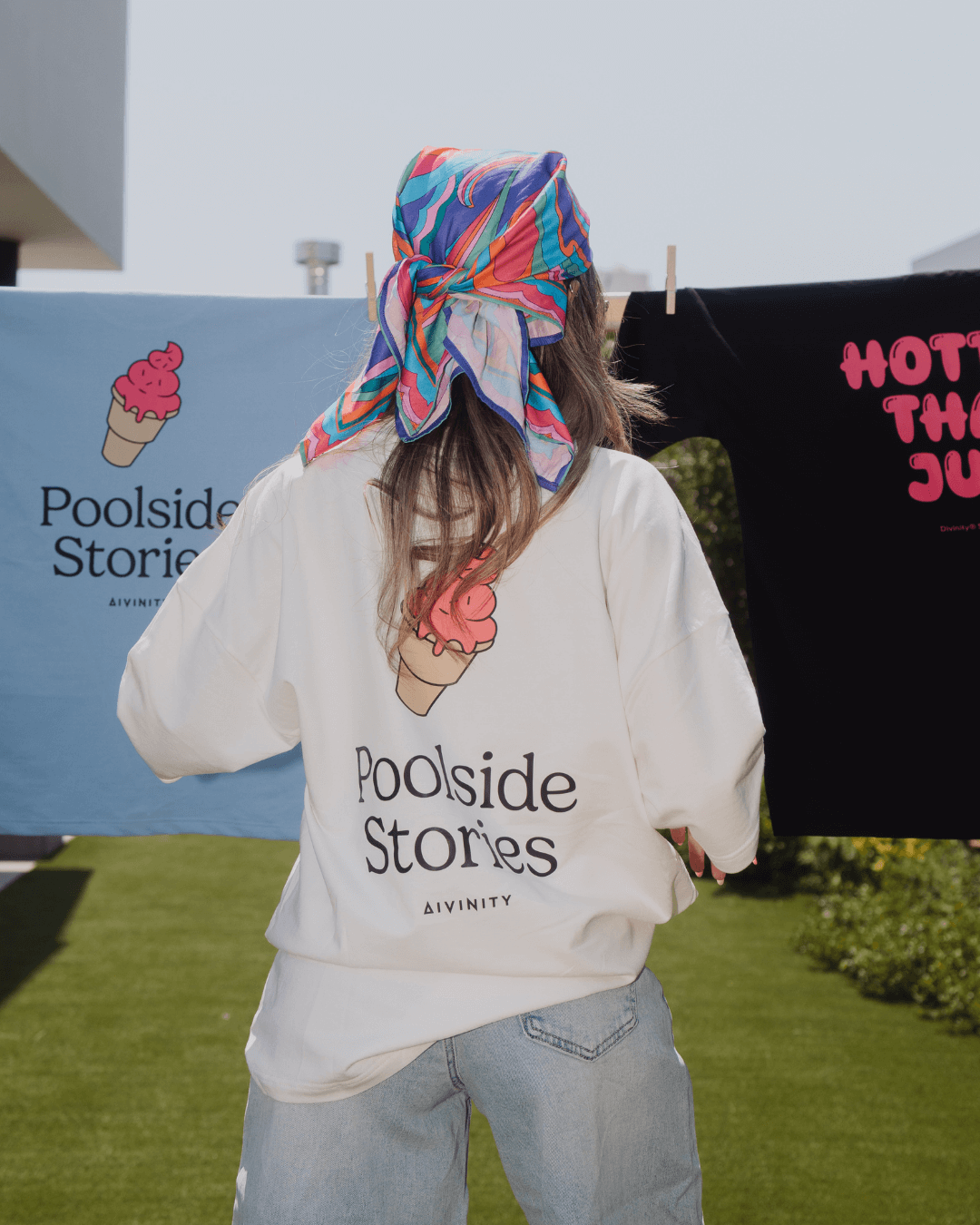 Poolside Stories T-Shirt White SS25