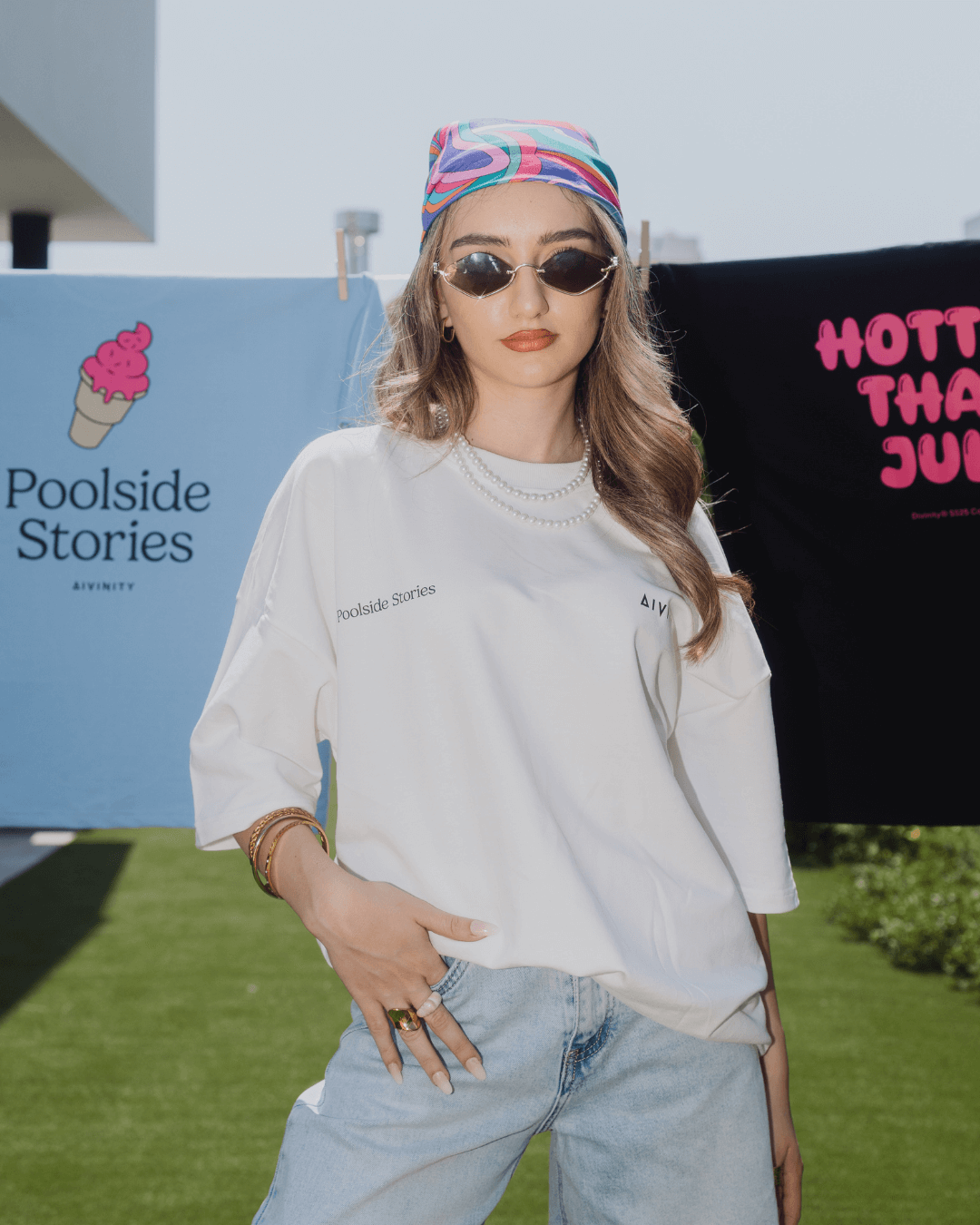 Poolside Stories T-Shirt White SS25