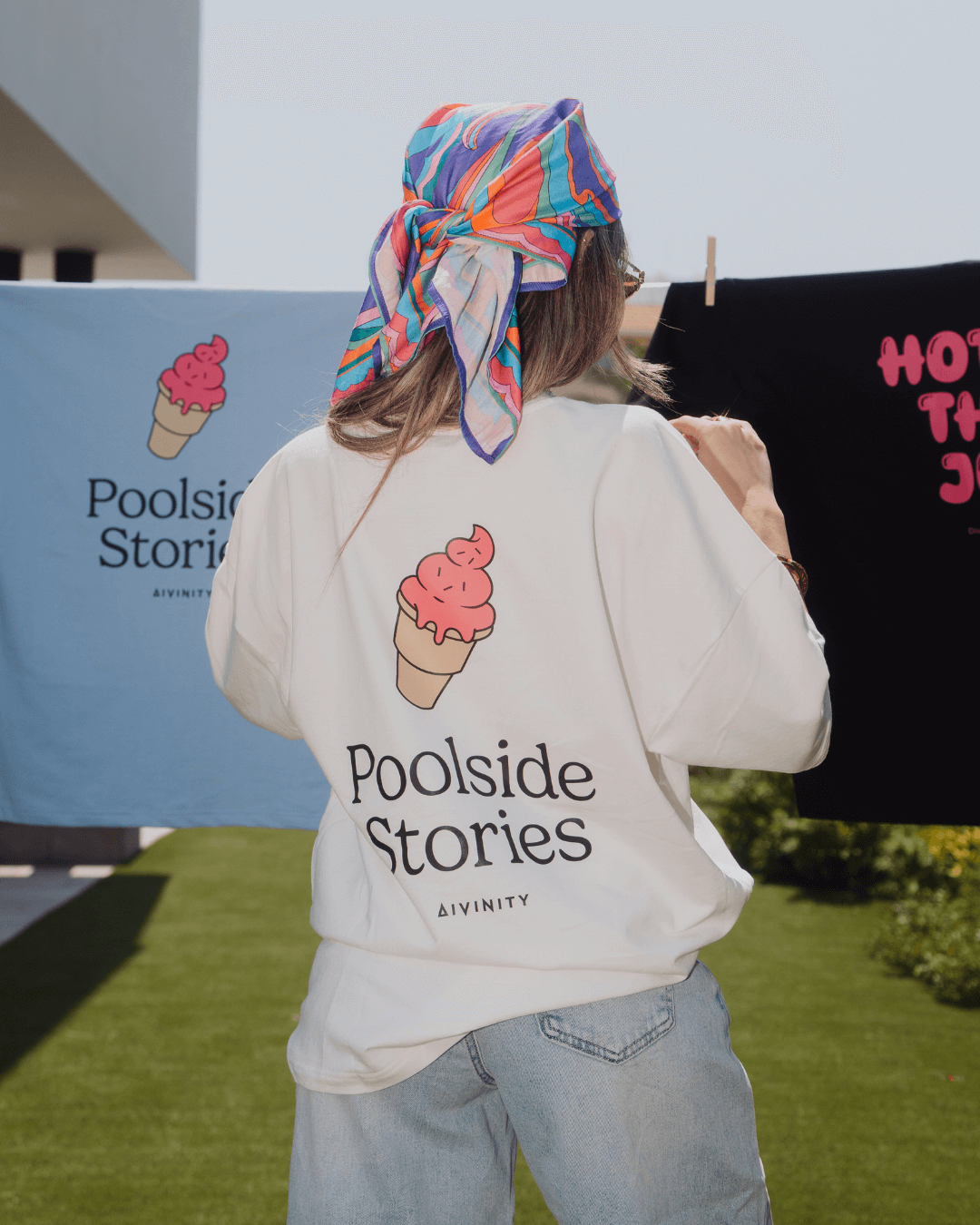 Poolside Stories T-Shirt White SS25
