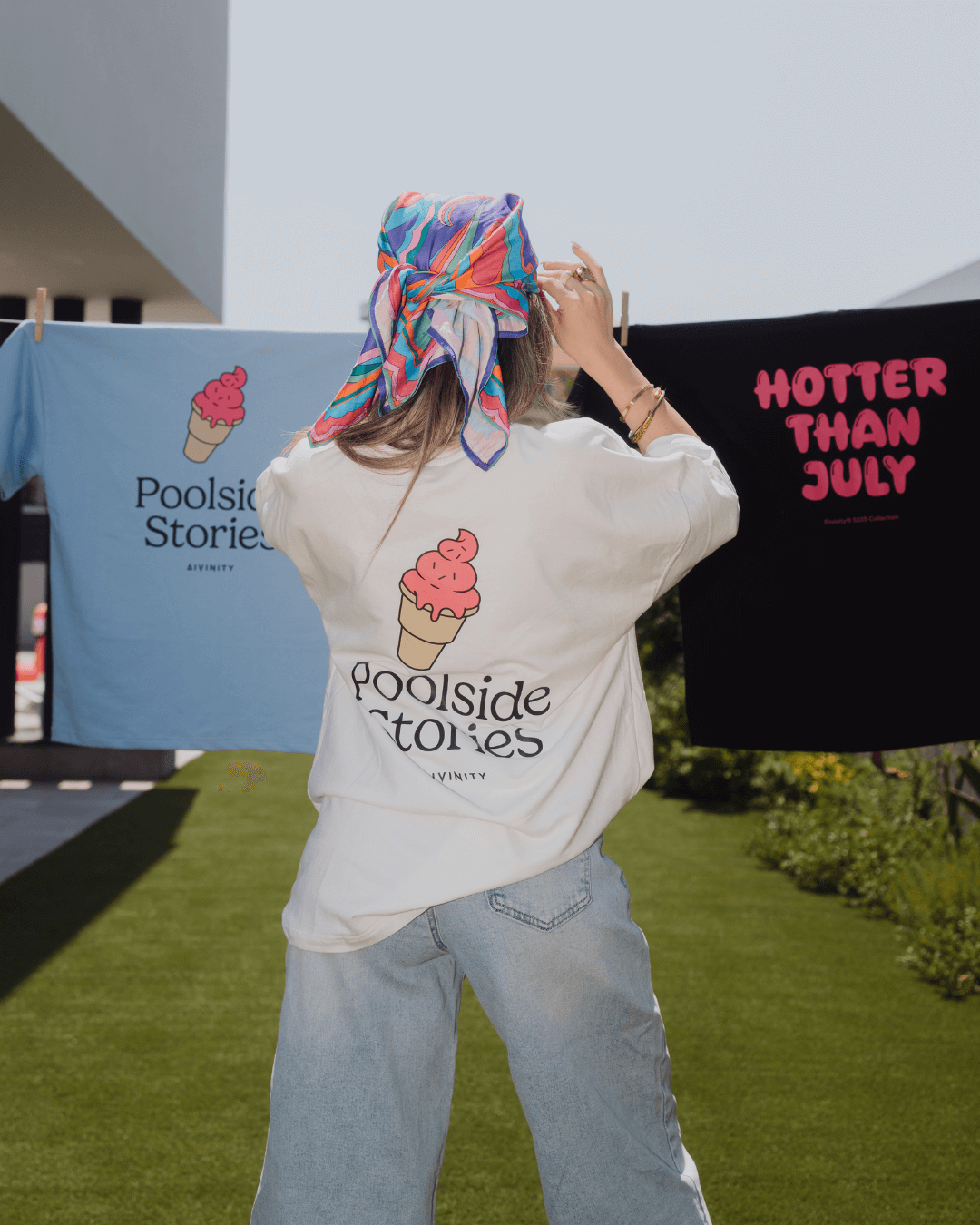 Poolside Stories T-Shirt White SS25