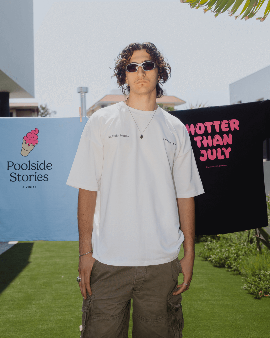 Poolside Stories T-Shirt White SS25