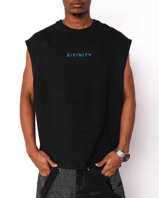 Oversized Signature Tank Top Black SS25