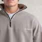 Classic Half-Zip Hoodie Grey Rock
