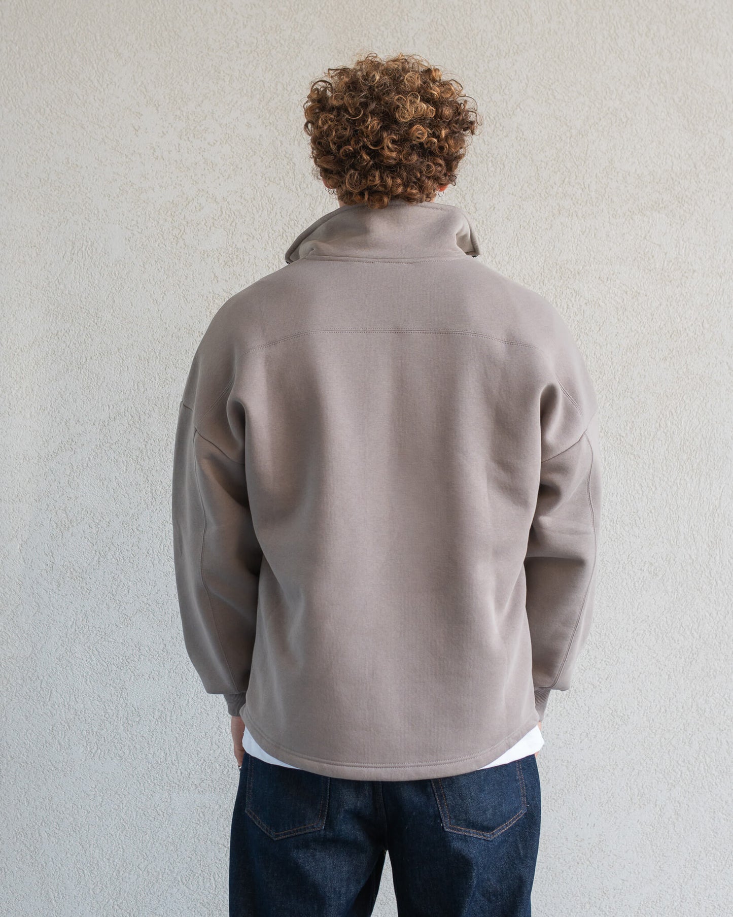 Classic Half-Zip Hoodie Grey Rock