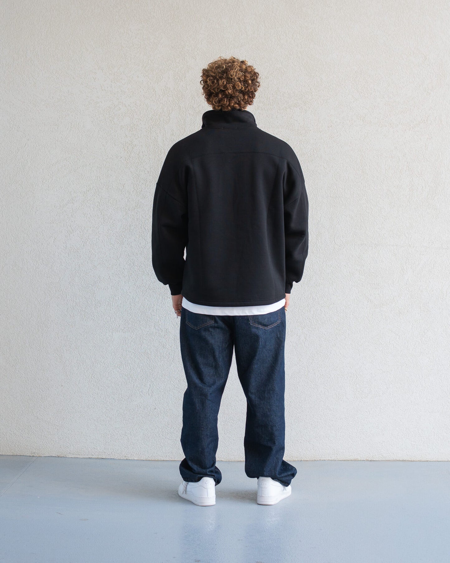 Classic Half-Zip Hoodie Black