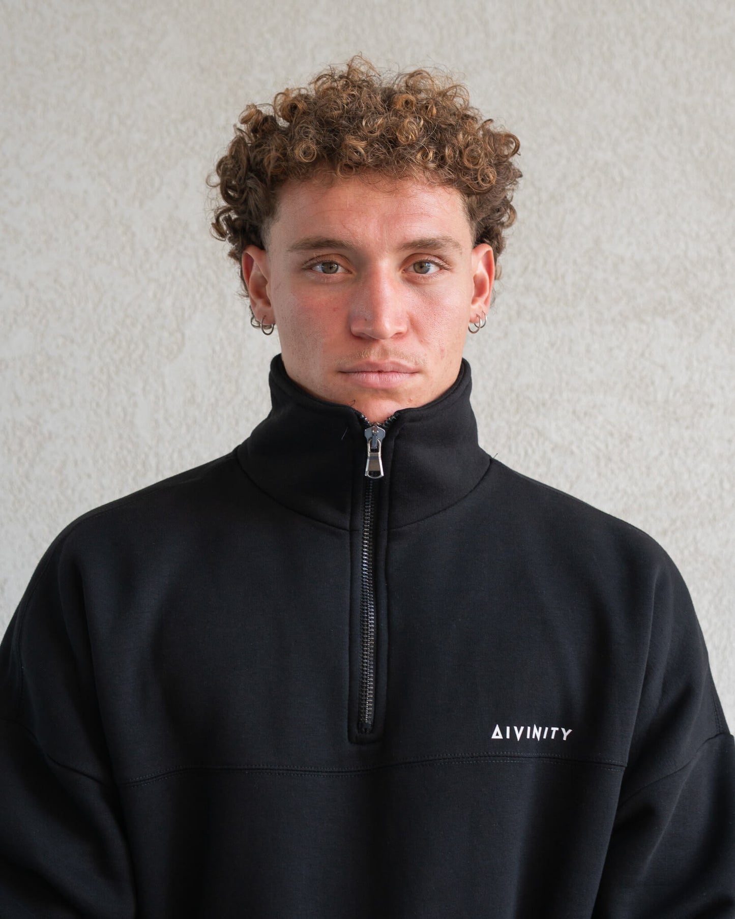 Classic Half-Zip Hoodie Black