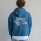 Heaven On Earth Hoodie Petrol Blue