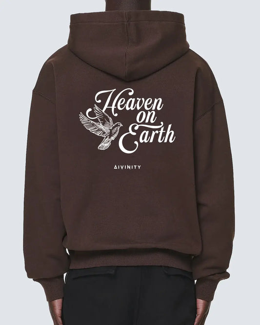 Heaven On Earth Hoodie Brown