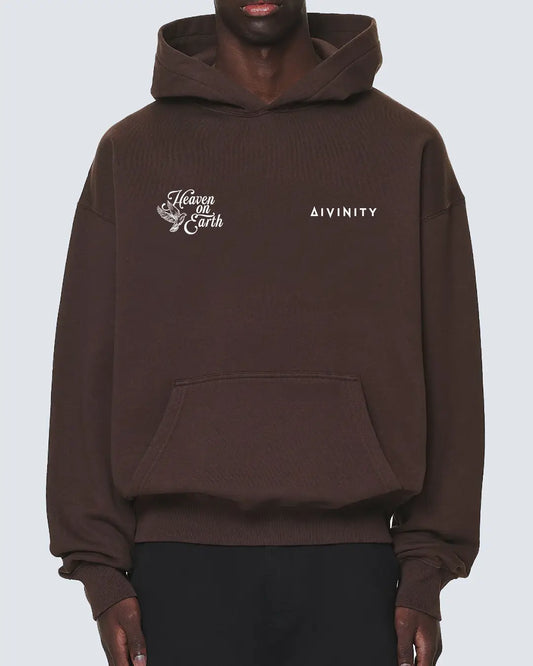 Heaven On Earth Hoodie Brown