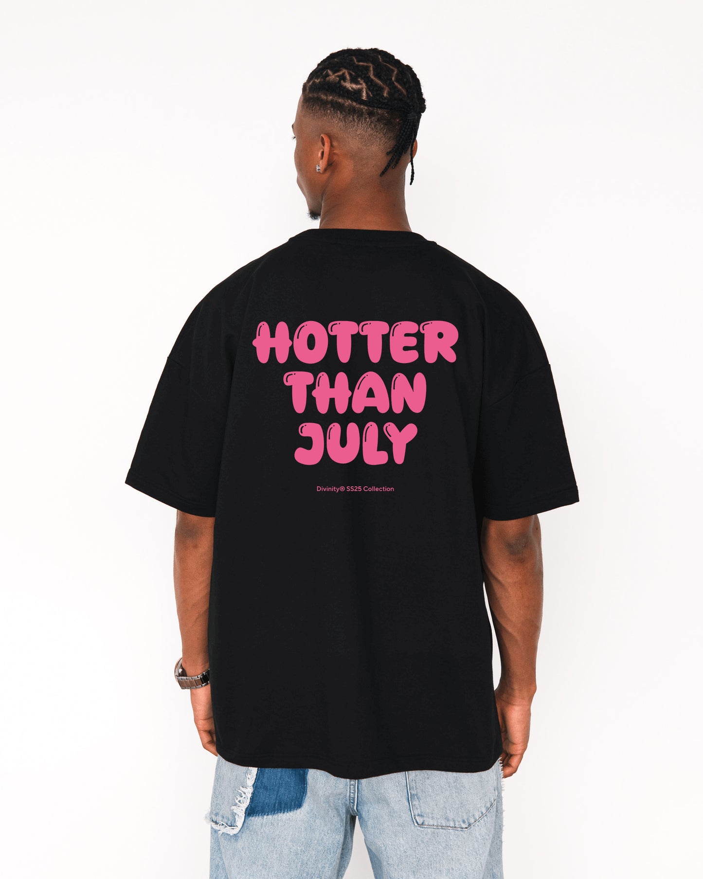 Hotter Than July T-Shirt Black/Pink SS25