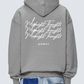 Midnight Thoughts Script Hoodie Grey Rock