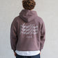 Midnight Thoughts Script Hoodie Brown