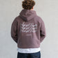 Midnight Thoughts Script Hoodie Brown
