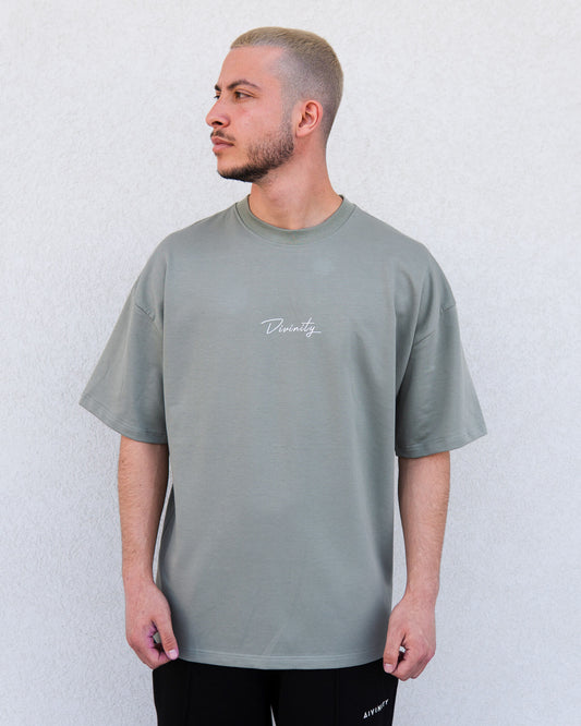 Script T-Shirt Olive