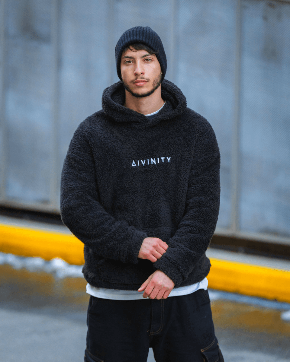 Sherpa Signature Hoodie - Black