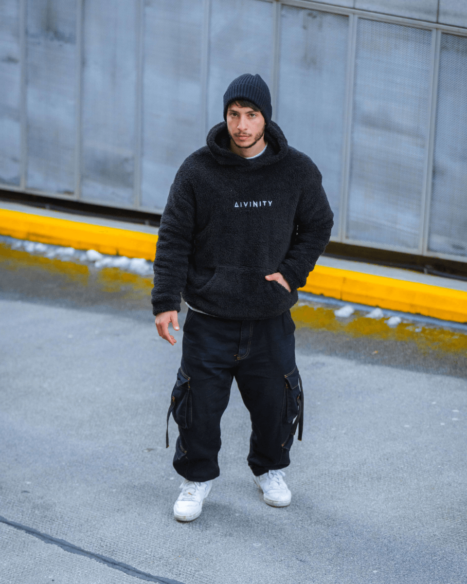 Sherpa Signature Hoodie - Black