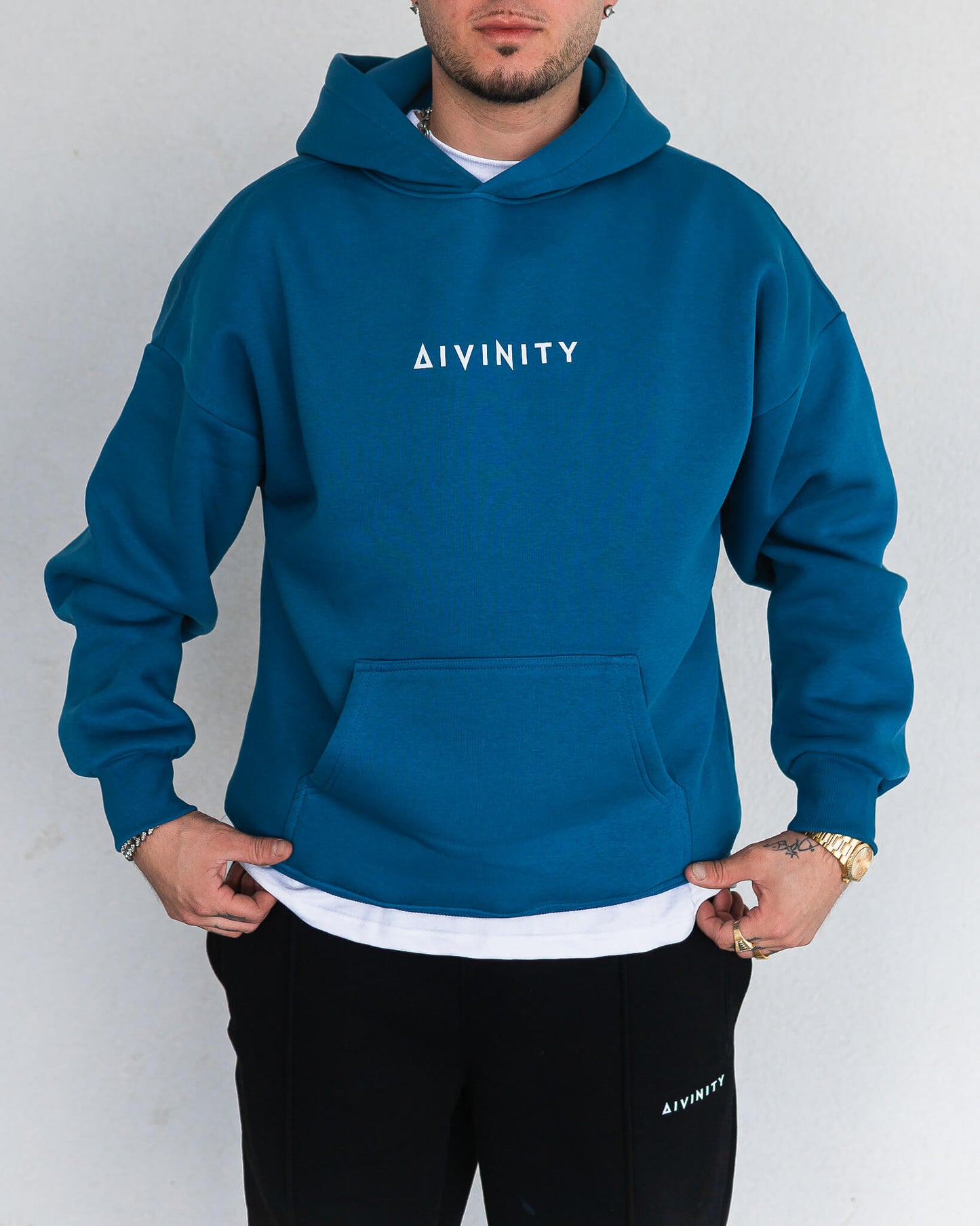 Signature Hoodie Petrol Blue