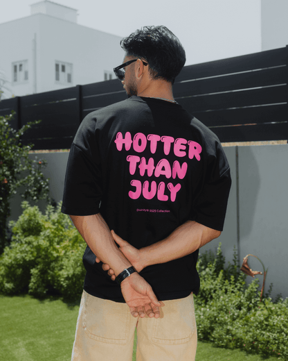 Hotter Than July T-Shirt Black/Pink SS25