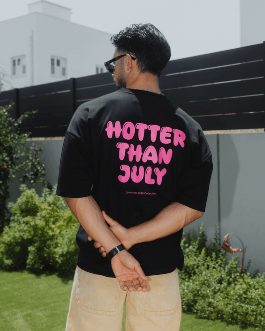 Hotter Than July T-Shirt Black/Pink SS25