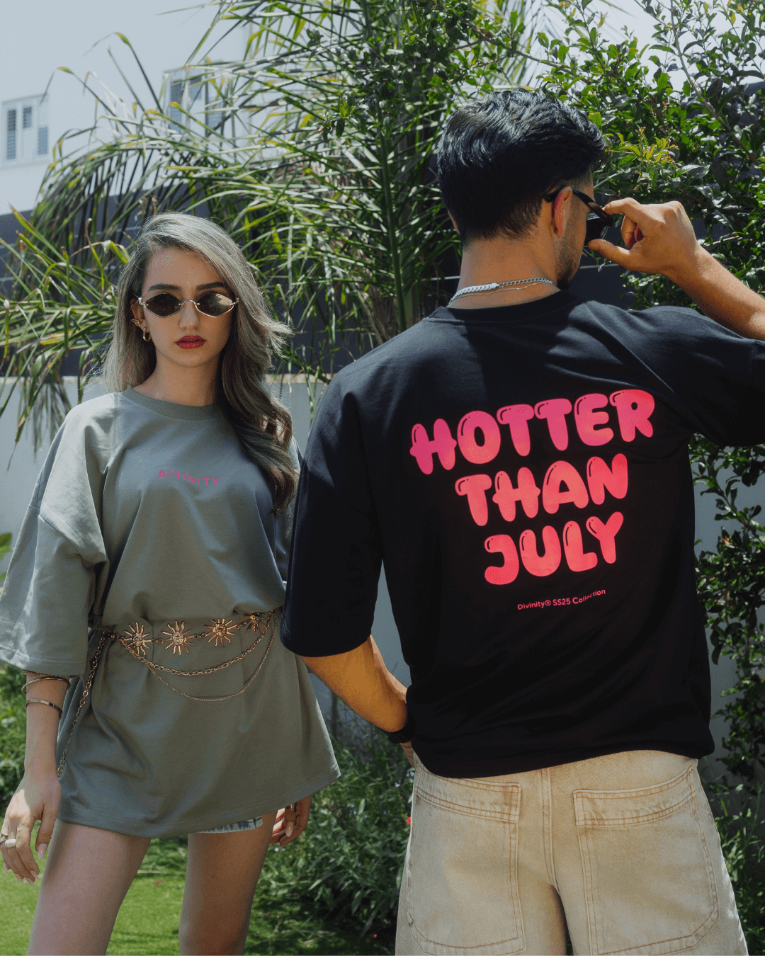 Hotter Than July T-Shirt Black/Pink SS25