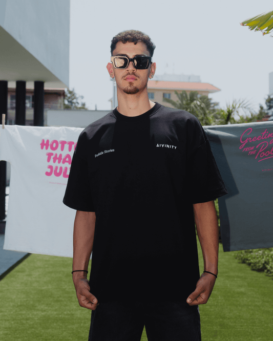 Poolside Stories T-Shirt Black SS25