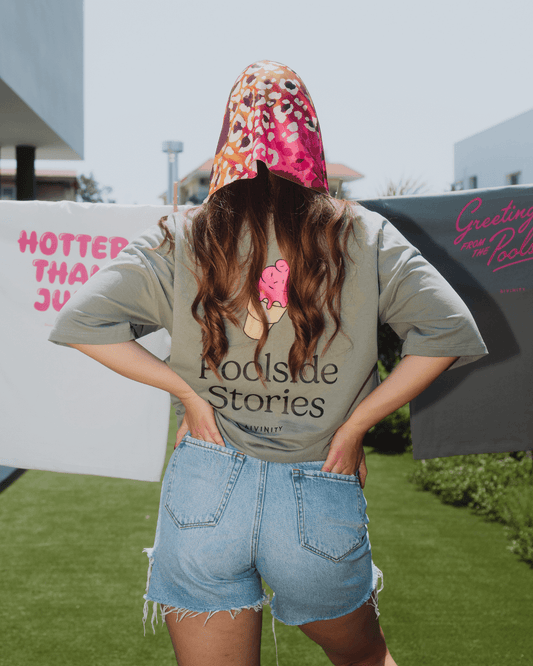 Poolside Stories T-Shirt Olive SS25