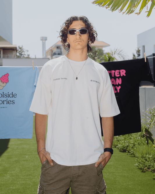 Poolside Stories T-Shirt White SS25