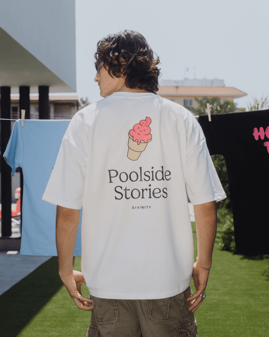 Poolside Stories T-Shirt White SS25
