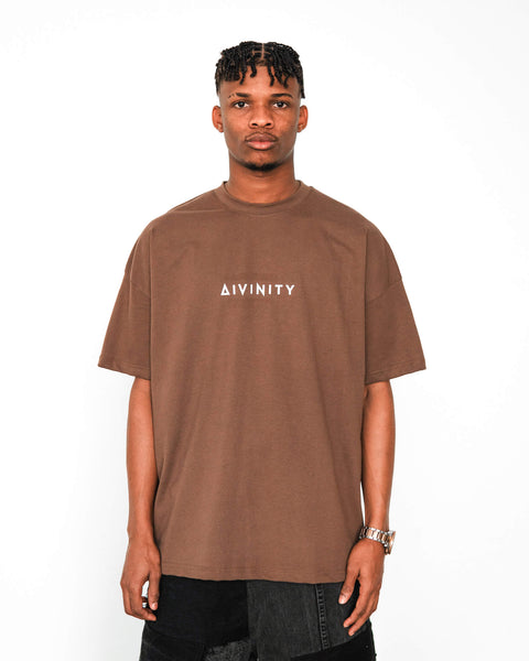 Divinity Oversized Signature T-Shirt Brown – Divinity Clothing