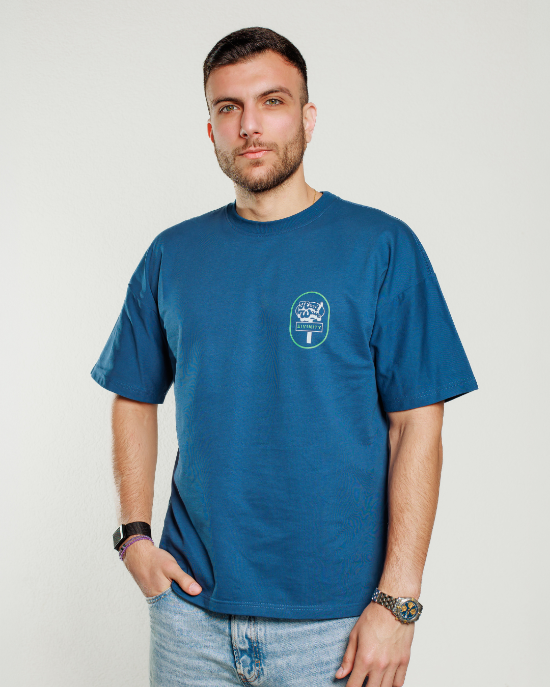 Divinity × Heatwave Limited Edition T-Shirt - Navy Blue