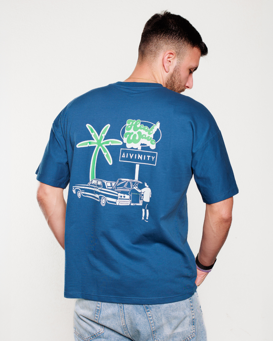 Divinity × Heatwave Limited Edition T-Shirt - Navy Blue