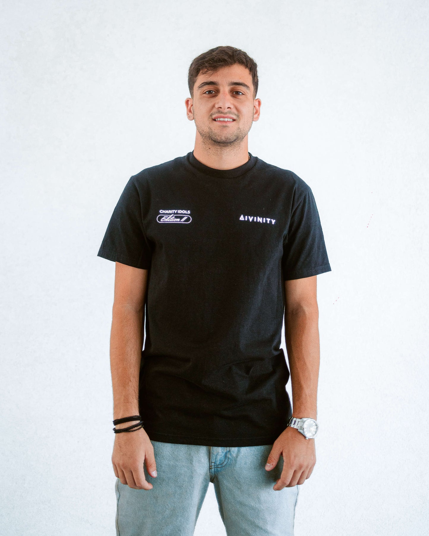Divinity x Charity Idols Edition II T-Shirt -  Black