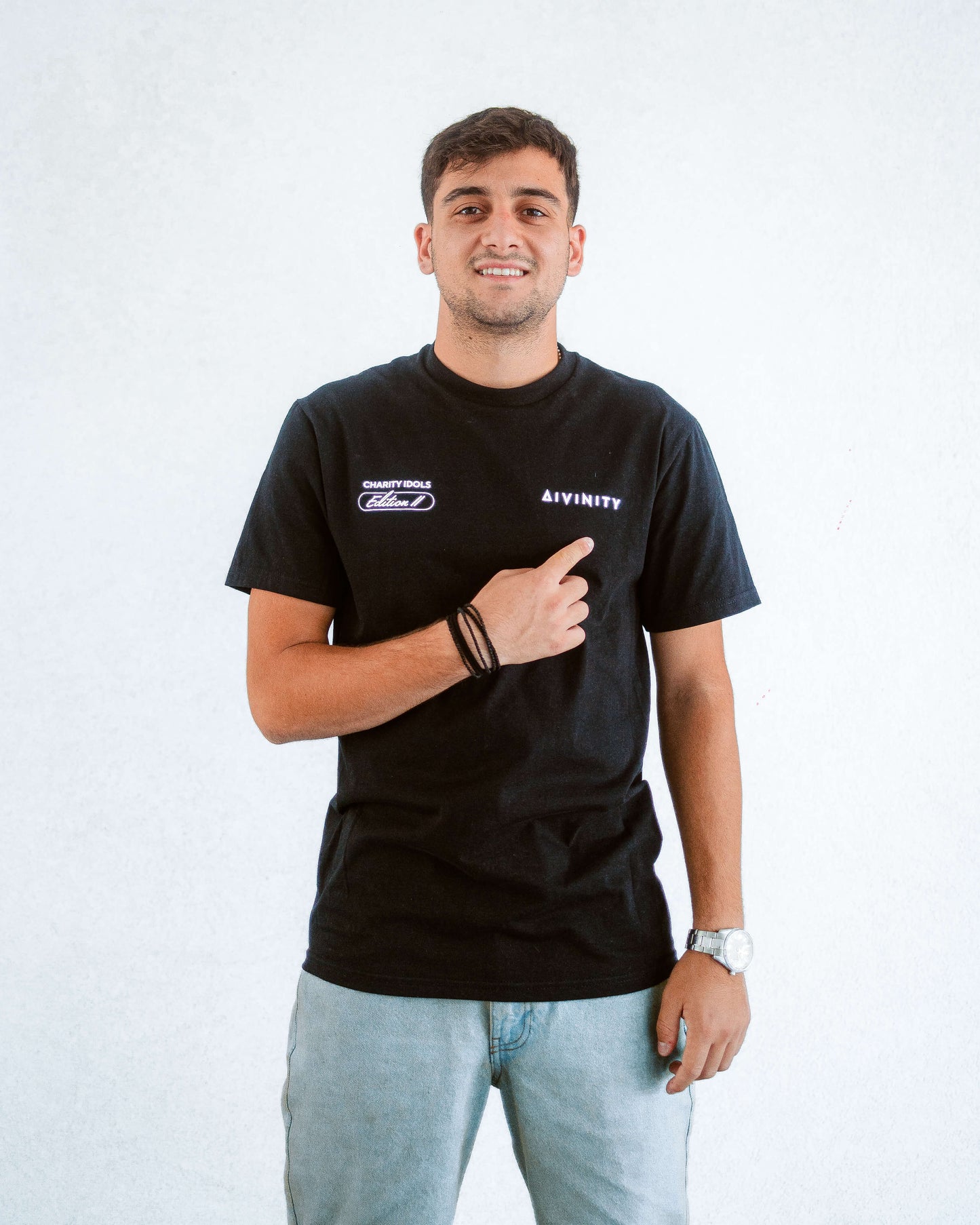 Divinity x Charity Idols Edition II T-Shirt -  Black