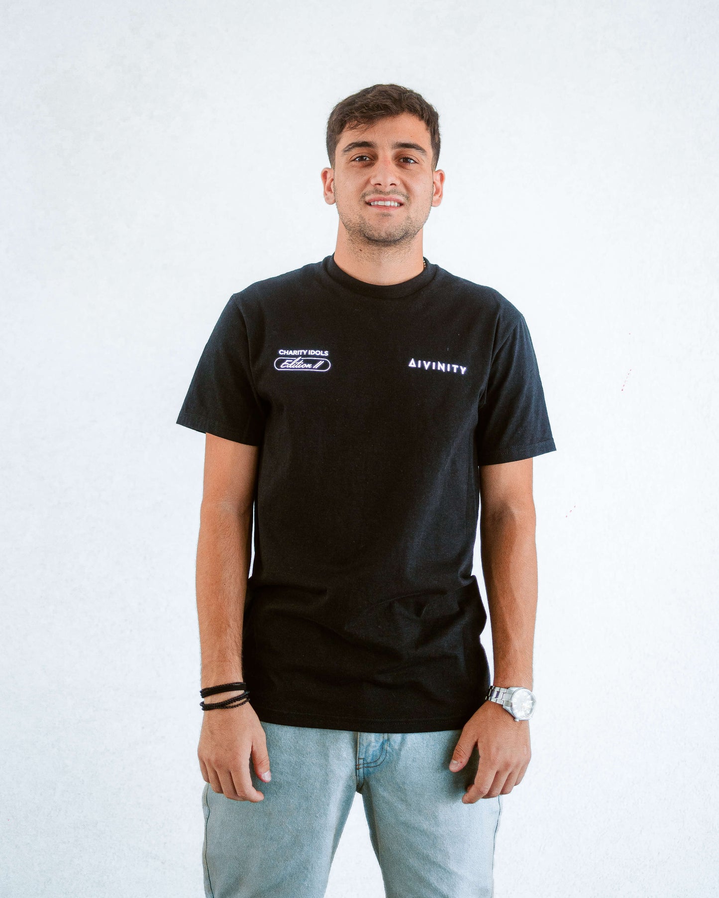 Divinity x Charity Idols Edition II T-Shirt -  Black
