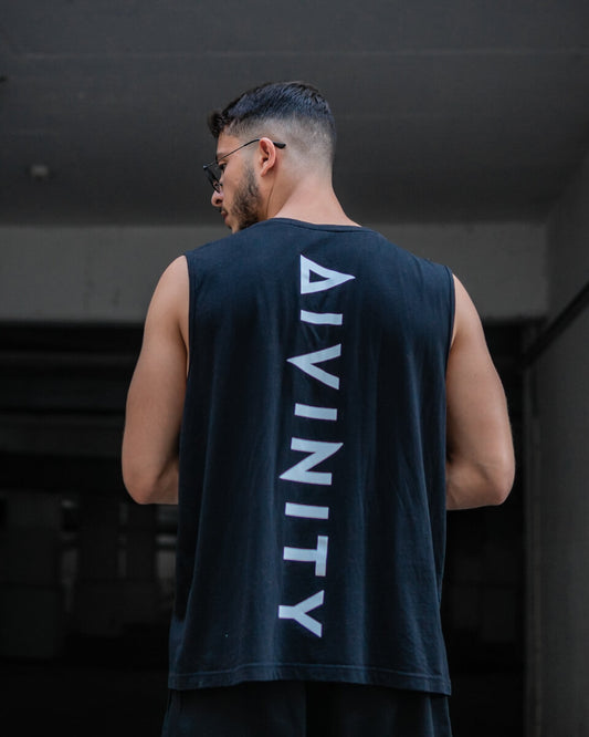Tank Top Signature Vertical Black