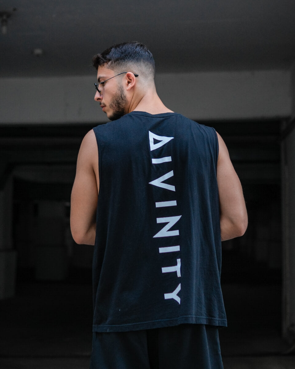 Tank Top Signature Vertical Black