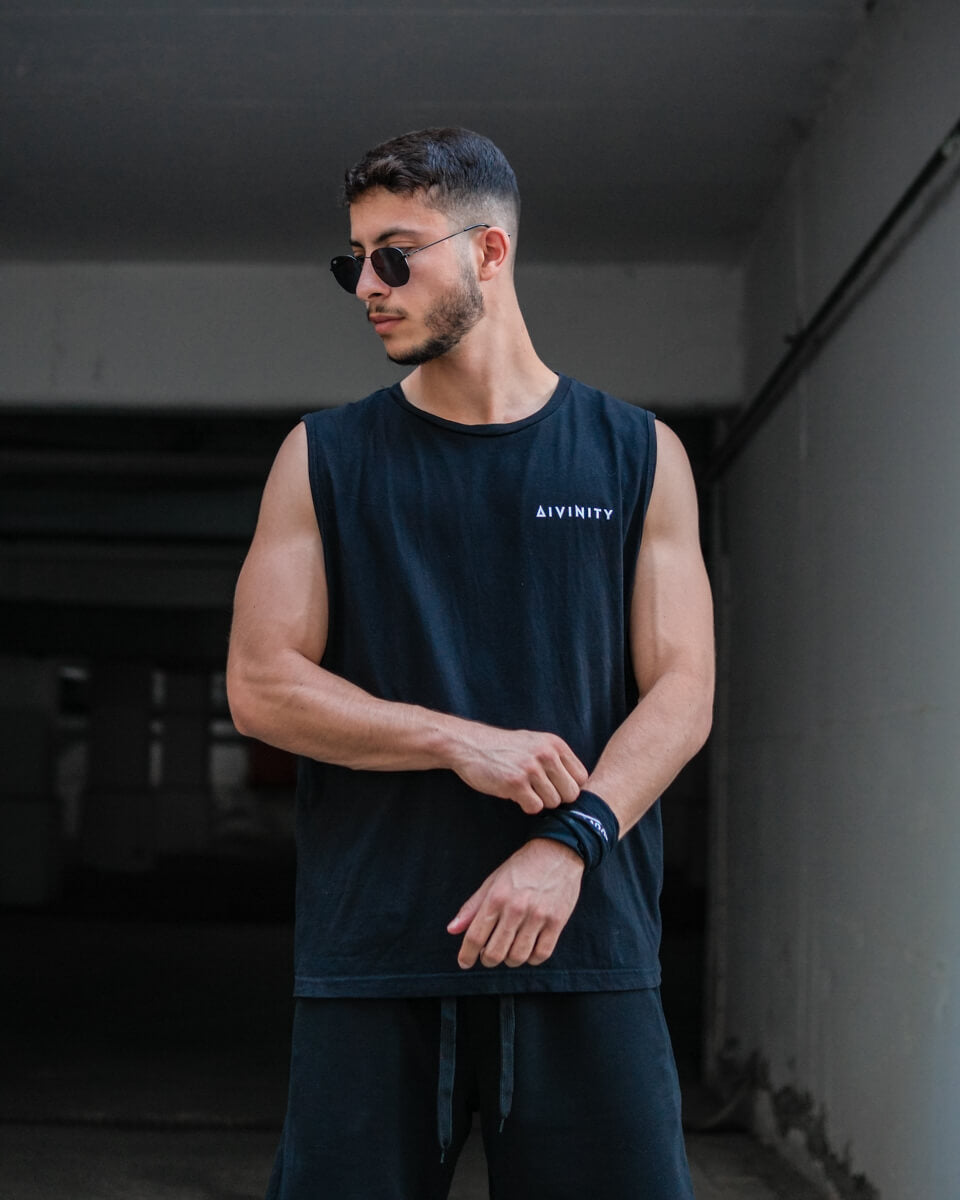 Tank Top Signature Vertical Black