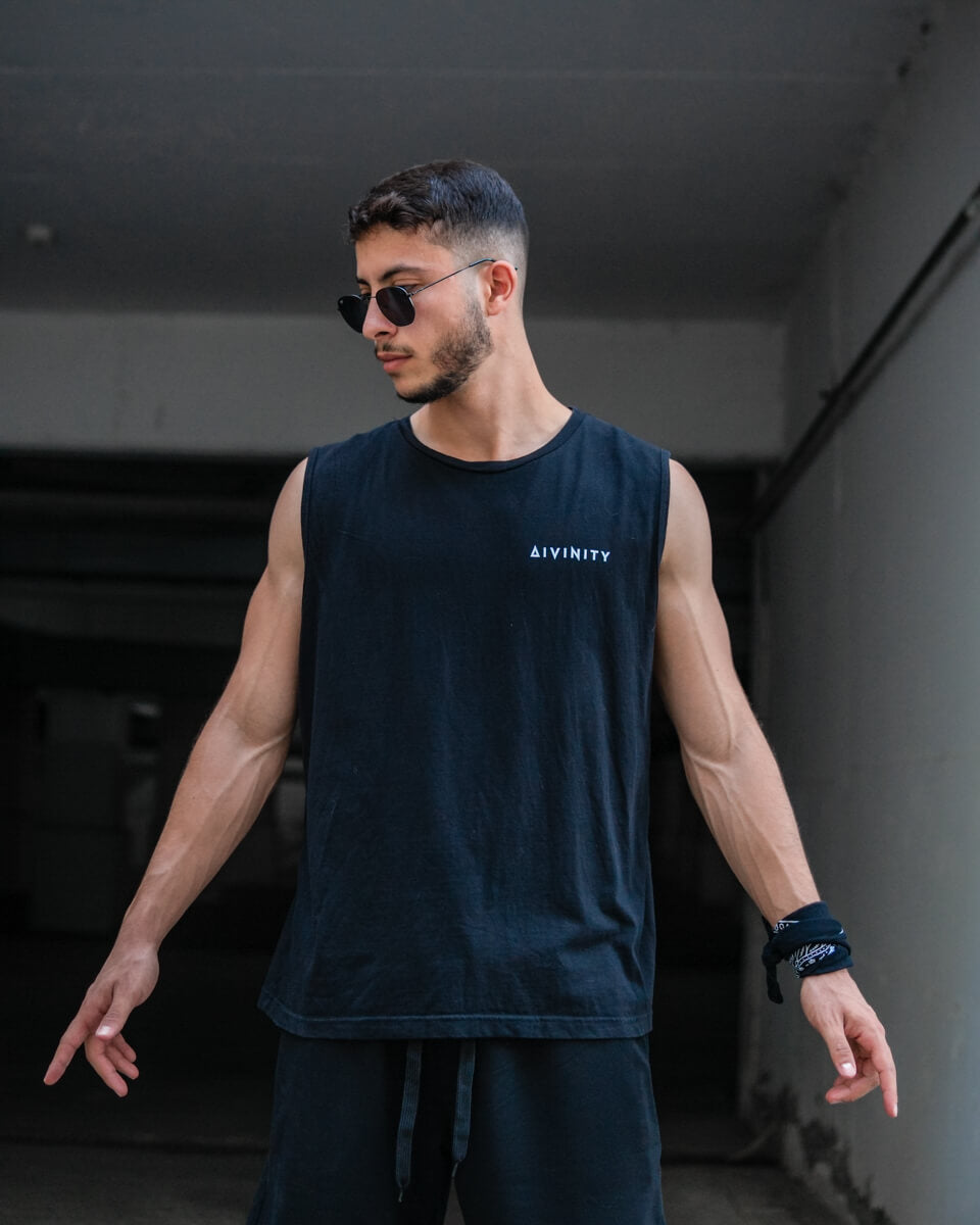 Tank Top Signature Vertical Black