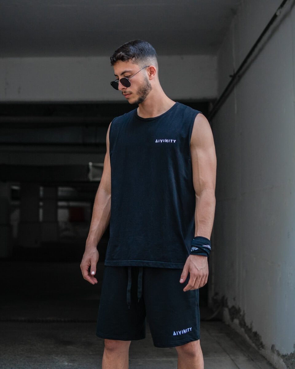Tank Top Signature Vertical Black